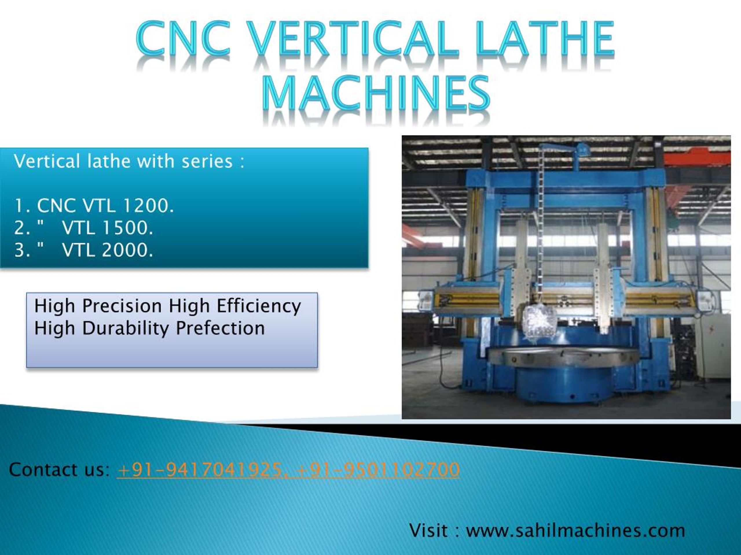 PPT - CNC Vertical Lathe Machine Manufacturer in India PowerPoint ...