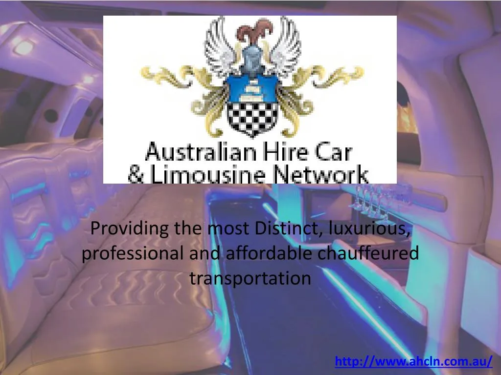 providing the most distinct luxurious professional and affordable chauffeured transportation