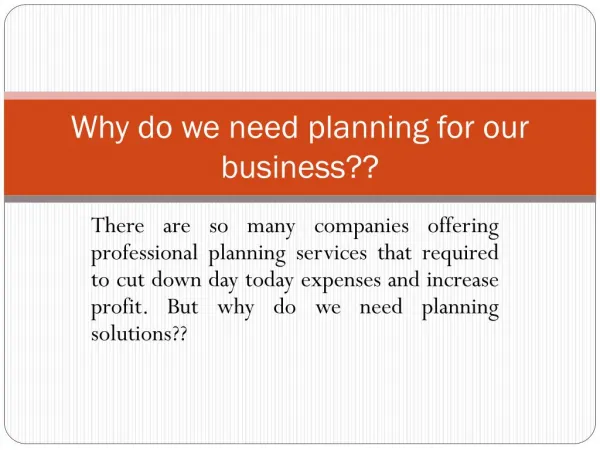 Perfect Sales and Operations Planning planning solutions