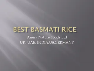 Basmati Rice UK - slide 1