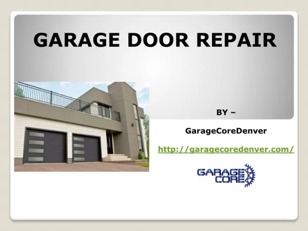 Garage Door Repair - Garage Door Opener Repair