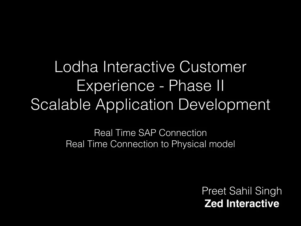 lodha interactive customer experience phase