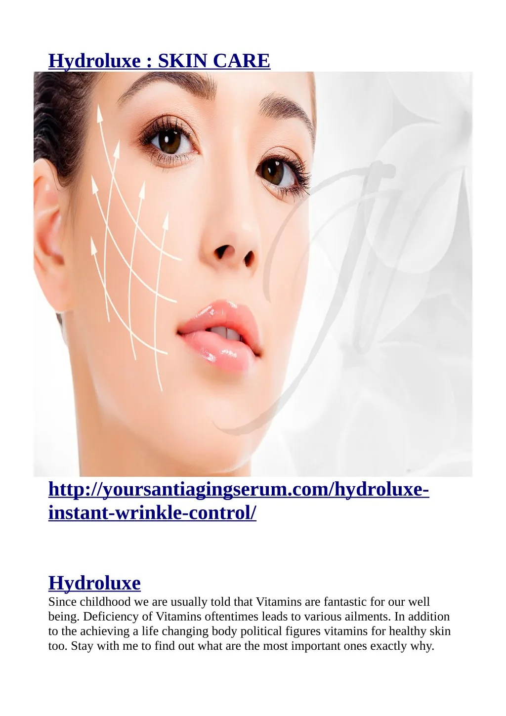 hydroluxe skin care