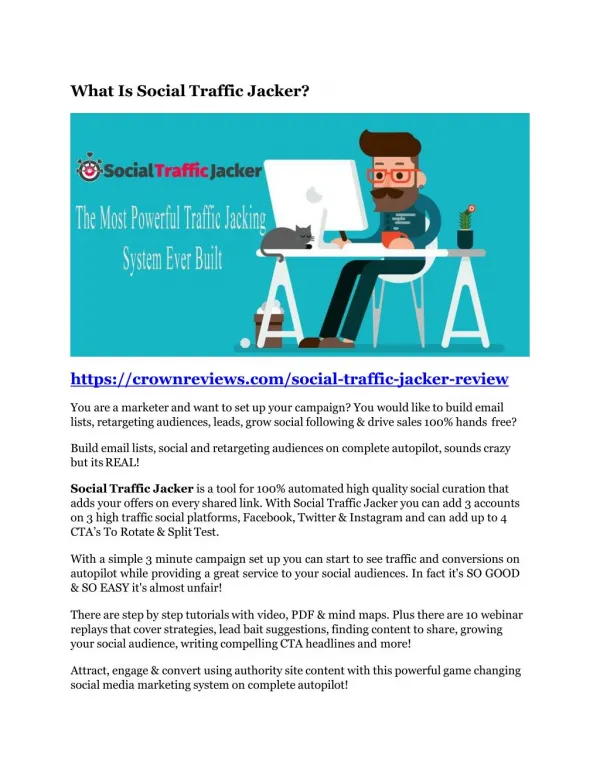 Social Traffic Jacker review and giant bonus with 100 items