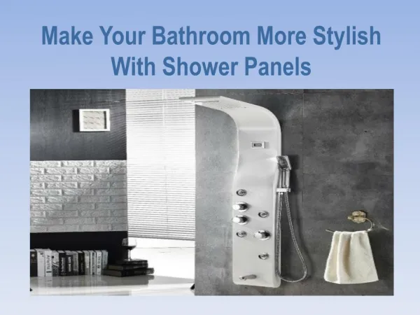 Buy Shower Panels Online @ Getinhours.com