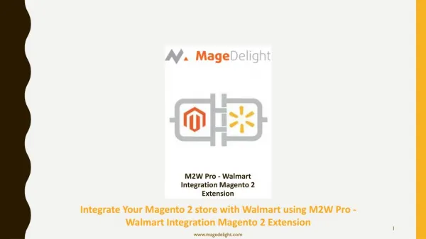 Integrate Magento 2 store with Walmart using Magento 2 Walmart integration Extension