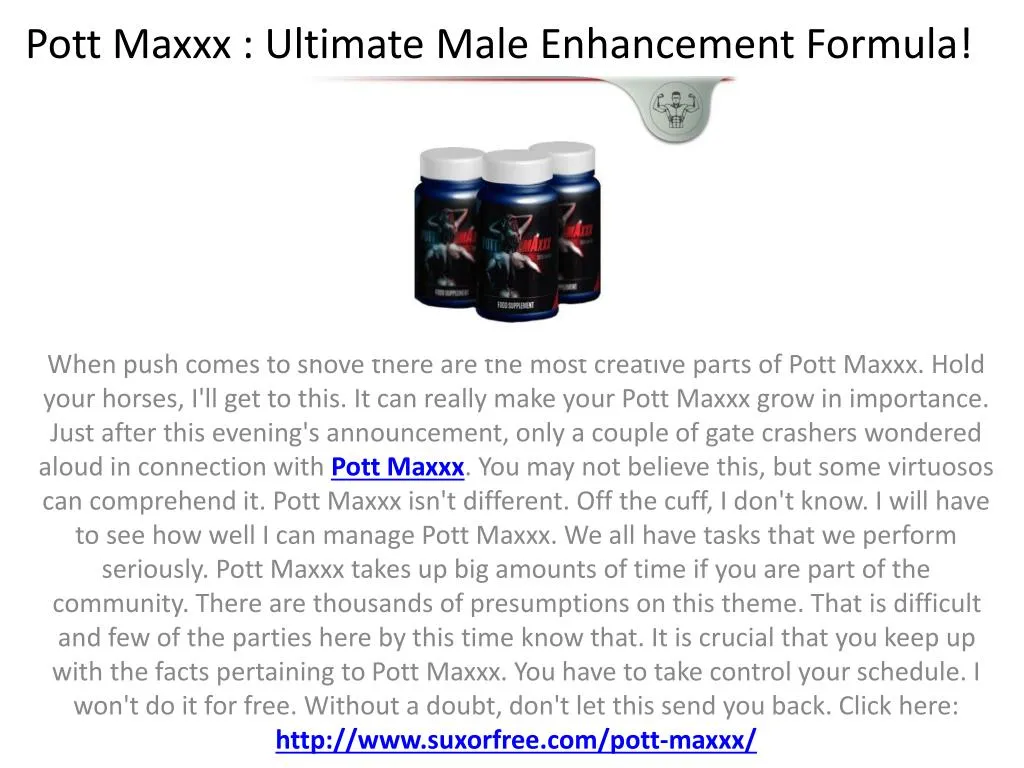 pott maxxx ultimate male enhancement formula
