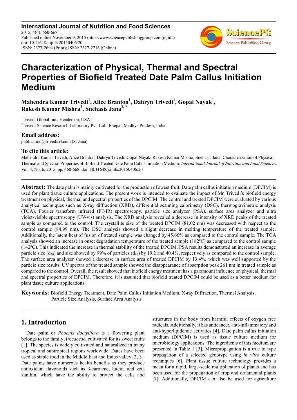 international journal of nutrition and food