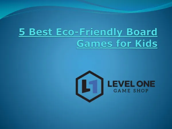 5 Best Eco-Friendly Board Games for Kids