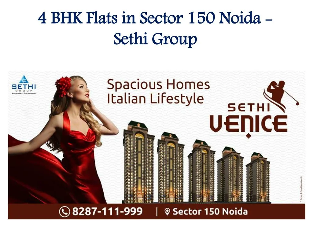 4 bhk flats in sector 150 noida sethi group