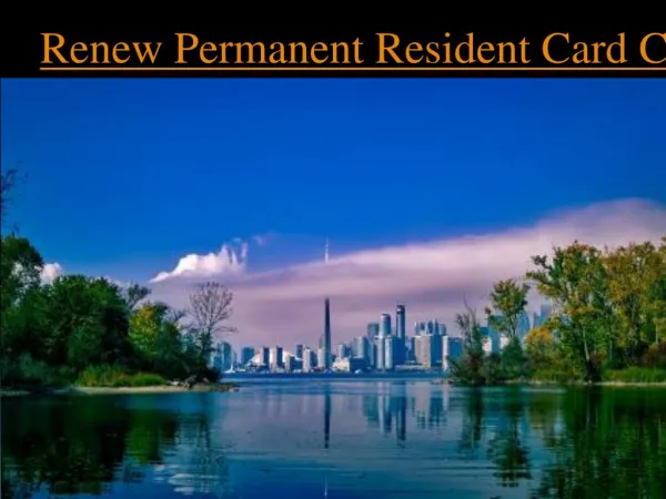 renew permanent resident card canada