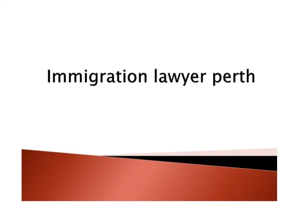 immigration lawyer perth