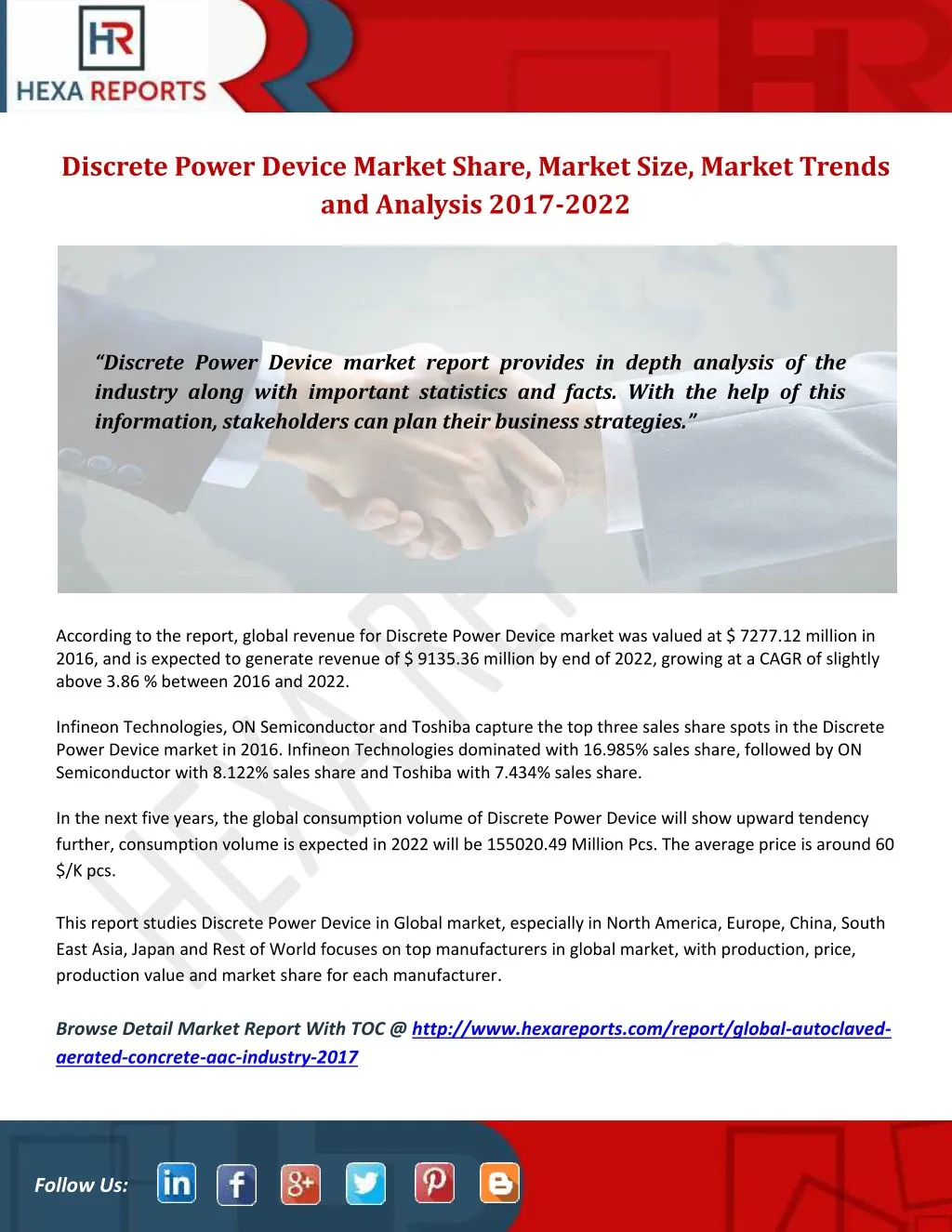 discrete power device market share market size