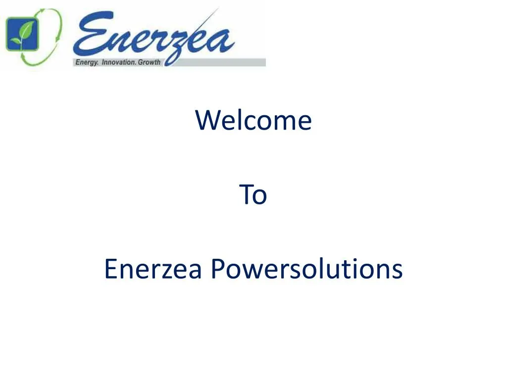 welcome to enerzea powersolutions