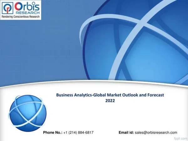 Business Analytics-Global Market to forecast 2022