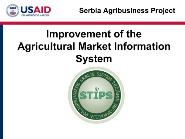 Improvement of the Agricultural Market Information System
