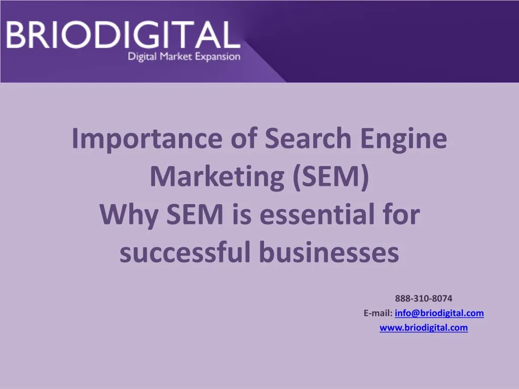 importance of search engine marketing sem why sem is essential for successful businesses