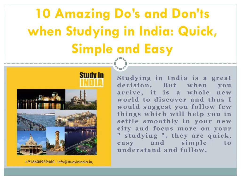 10 amazing do s and don ts when studying in india quick simple and easy