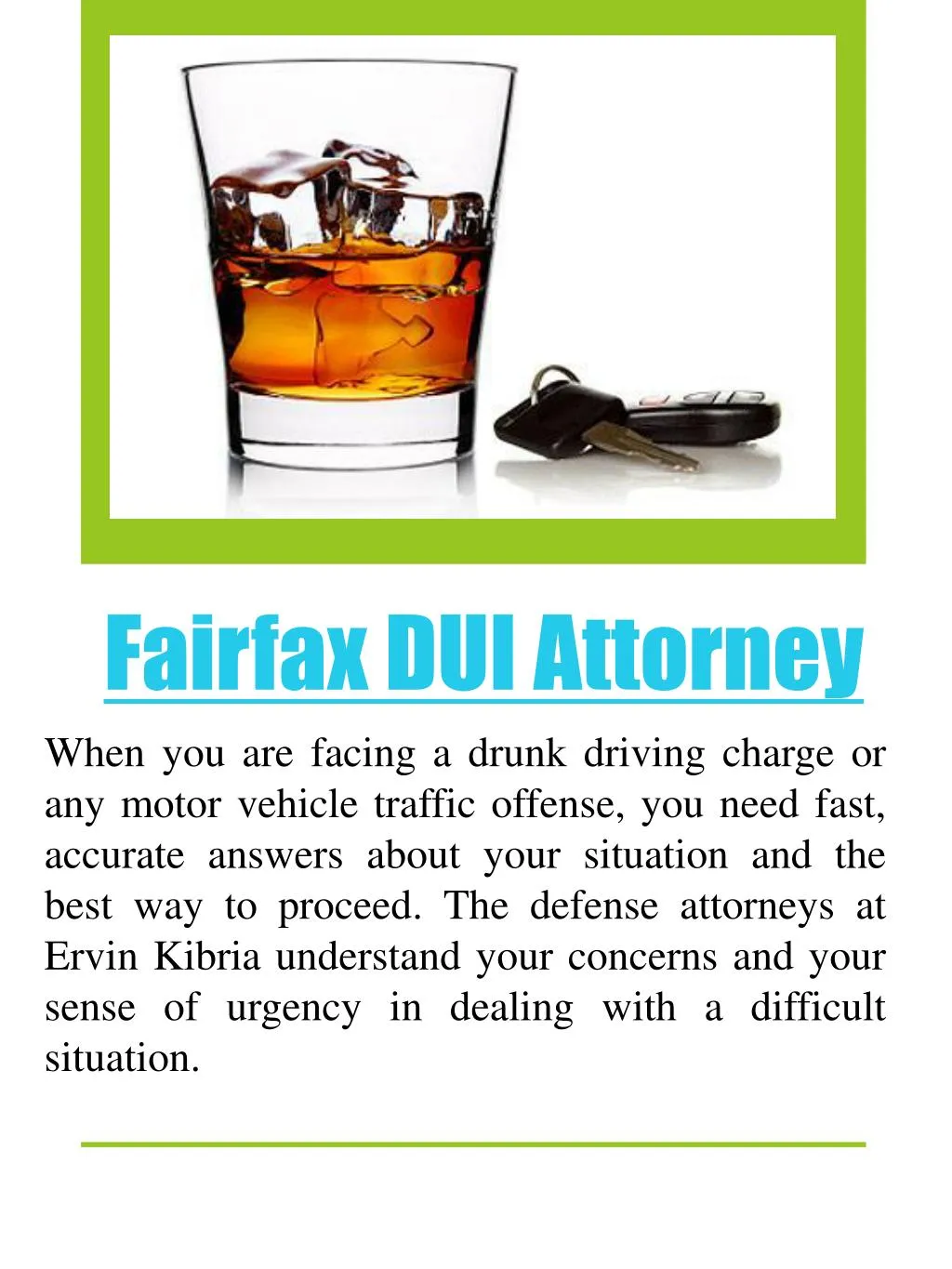 fairfax dui attorney