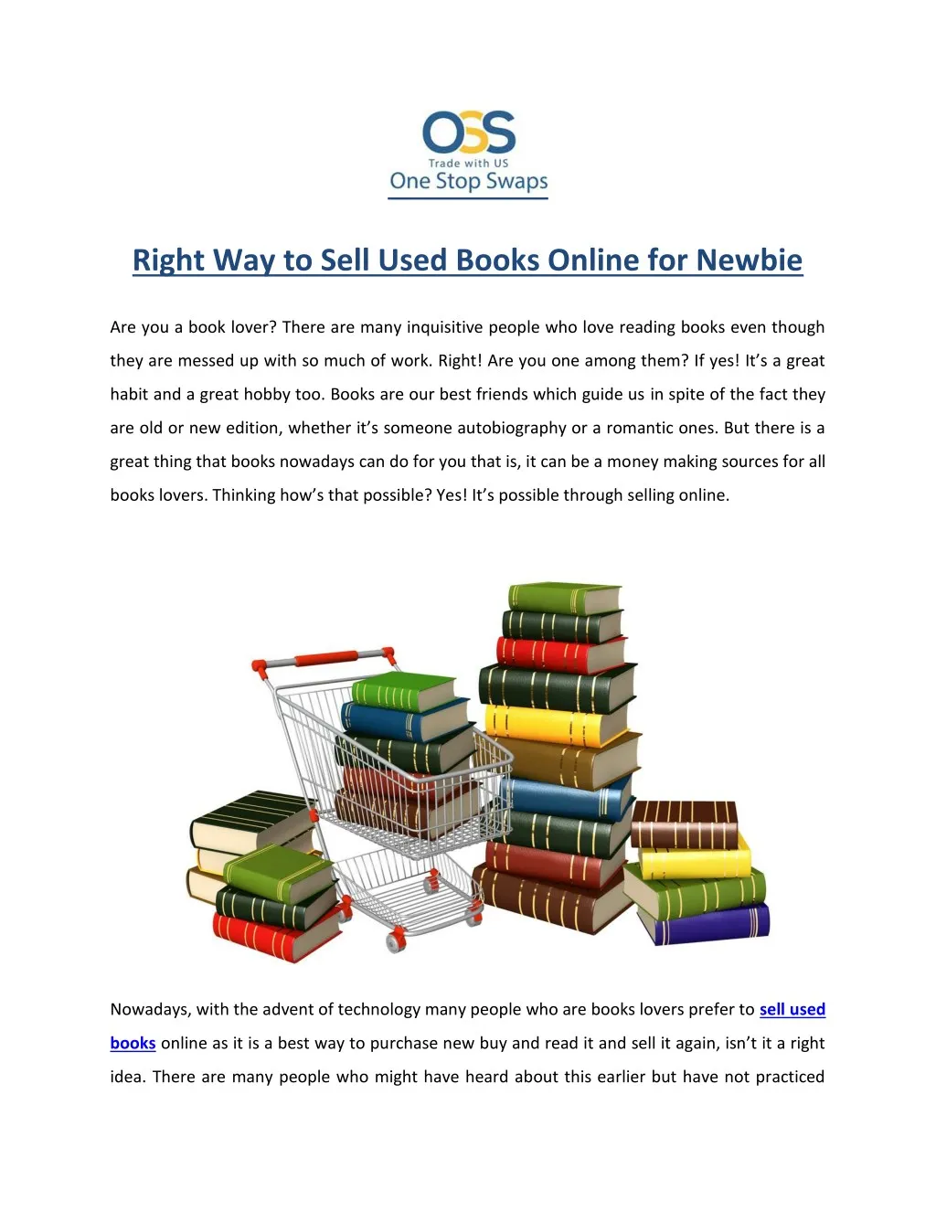 right way to sell used books online for newbie