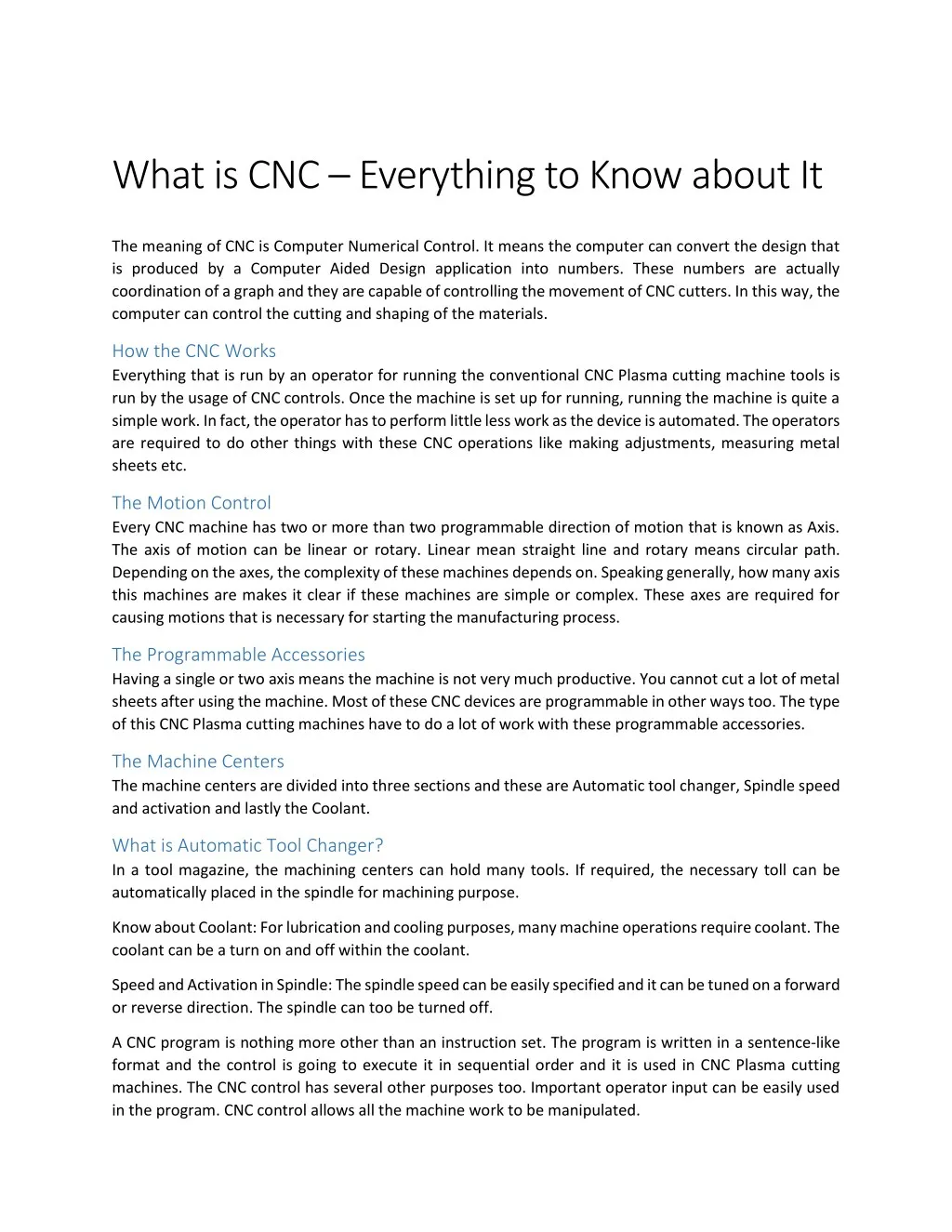 what is cnc everything to know about it