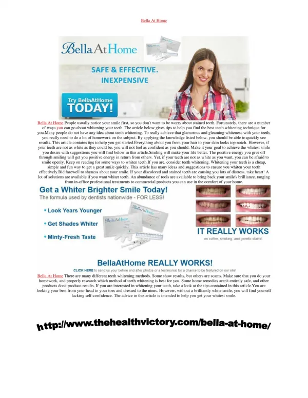 http://www.thehealthvictory.com/bella-at-home/