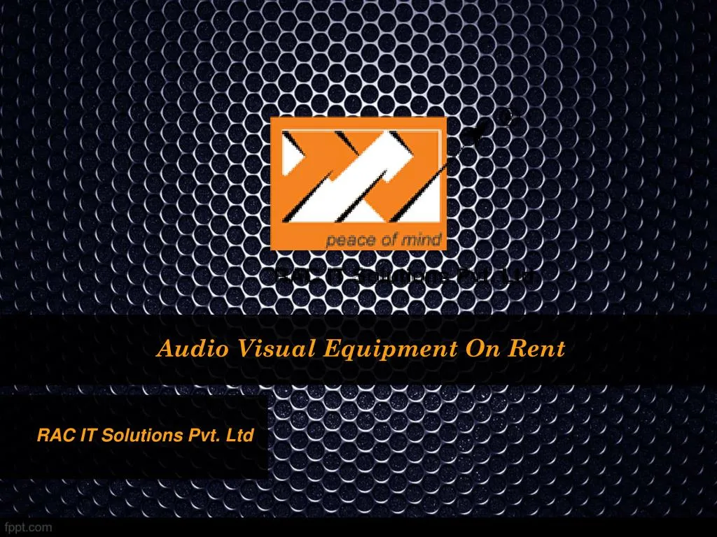 audio visual equipment on rent