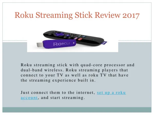 Roku streaming Stick Review 2017