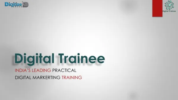 Best Digital Marketing Course In Pune,Work On Live Projects:Digital Trainee