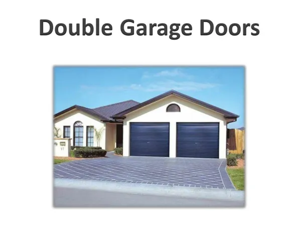 Double Garage Door