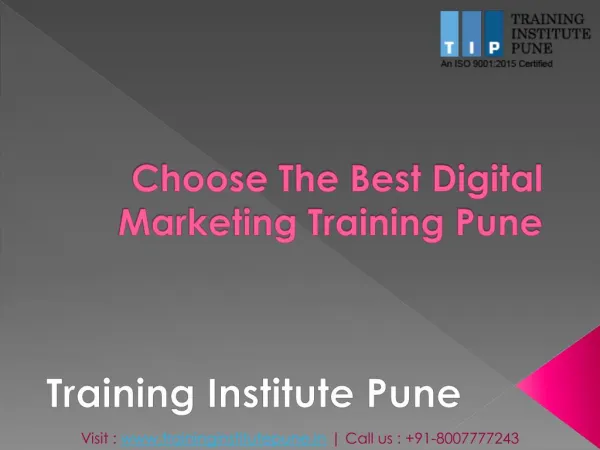 Digital Marketing Training Institute Pune | Digital Marketing Courses in Pune
