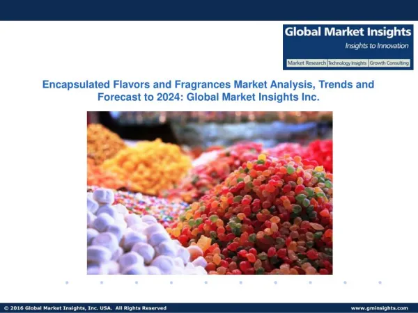 The Encapsulated Flavors and Fragrances Market growth outlook with industry review and forecasts