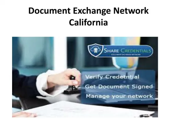 Electronic document signature -sharecredentials
