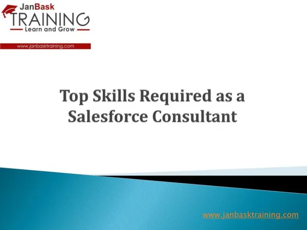 Top Skills Required as a Salesforce Consultant