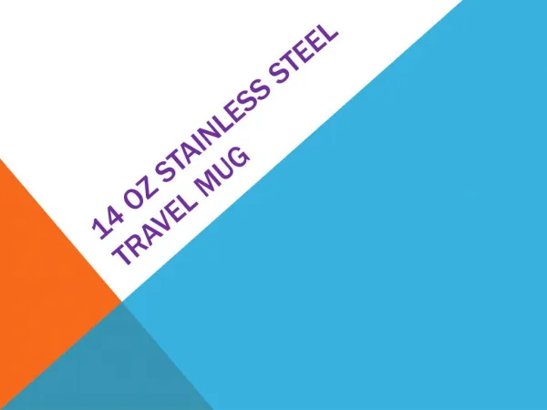 14 oz Stainless Steel Travel Mug White