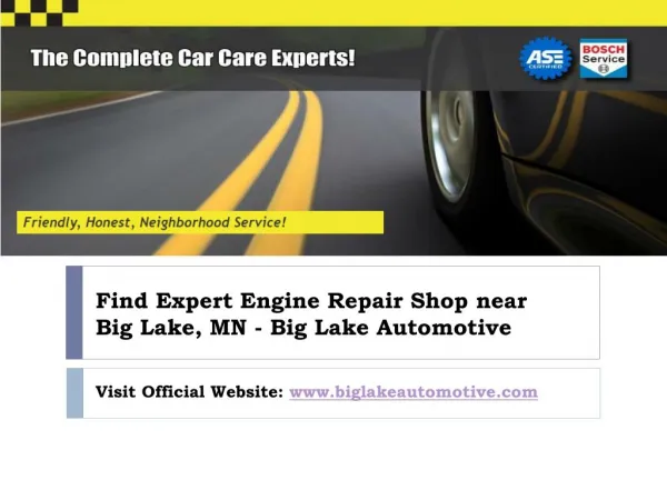 Engine Repair near Big Lake, MN | ASE Certified Auto Repair Shop- Big Lake Automotive