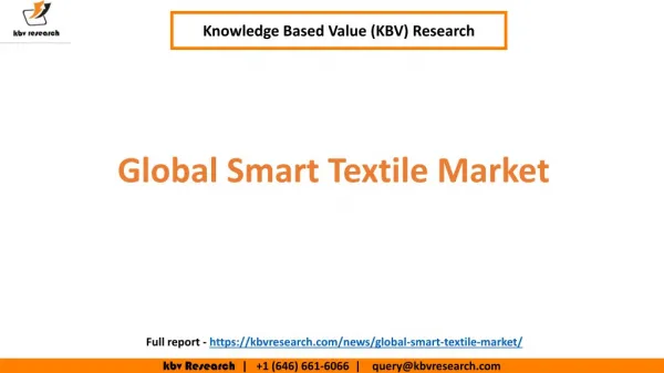 Global Smart Textile Market Growth