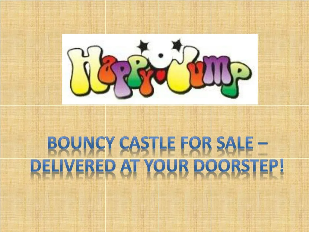 bouncy castle for sale delivered at your doorstep