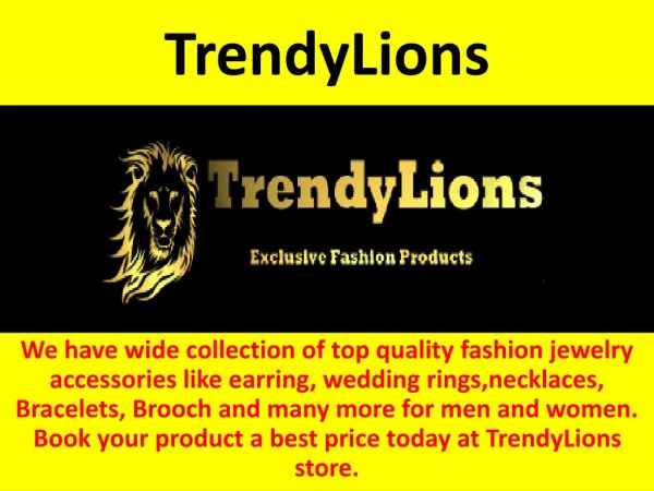 Shop Top Quality Fashion Rings Online - TrendyLions