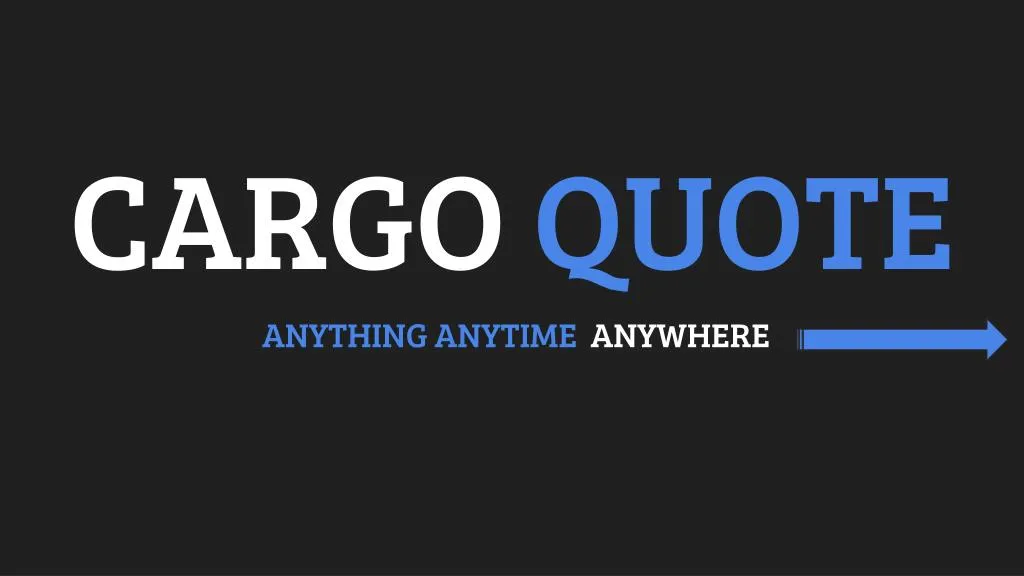 cargo quote