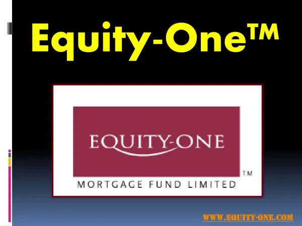 Fixed Interest Deposits - Equity-One.com