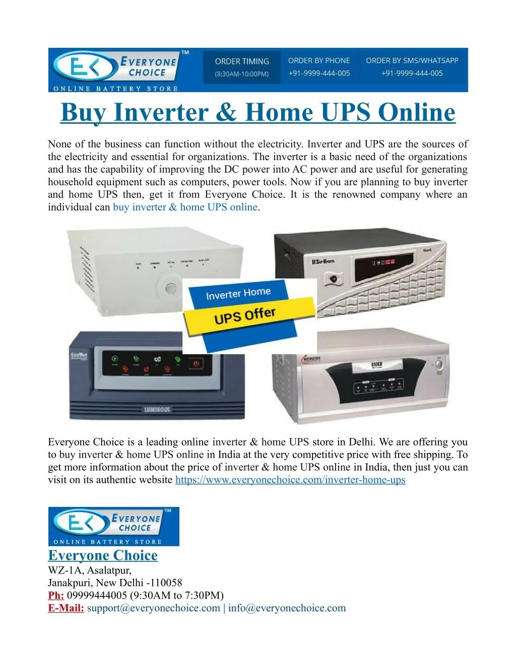 buy inverter home ups online