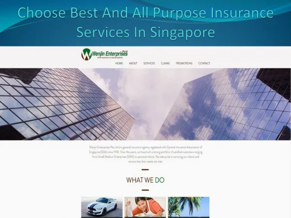 Choose Best And All Purpose Insurance Services In Singapore