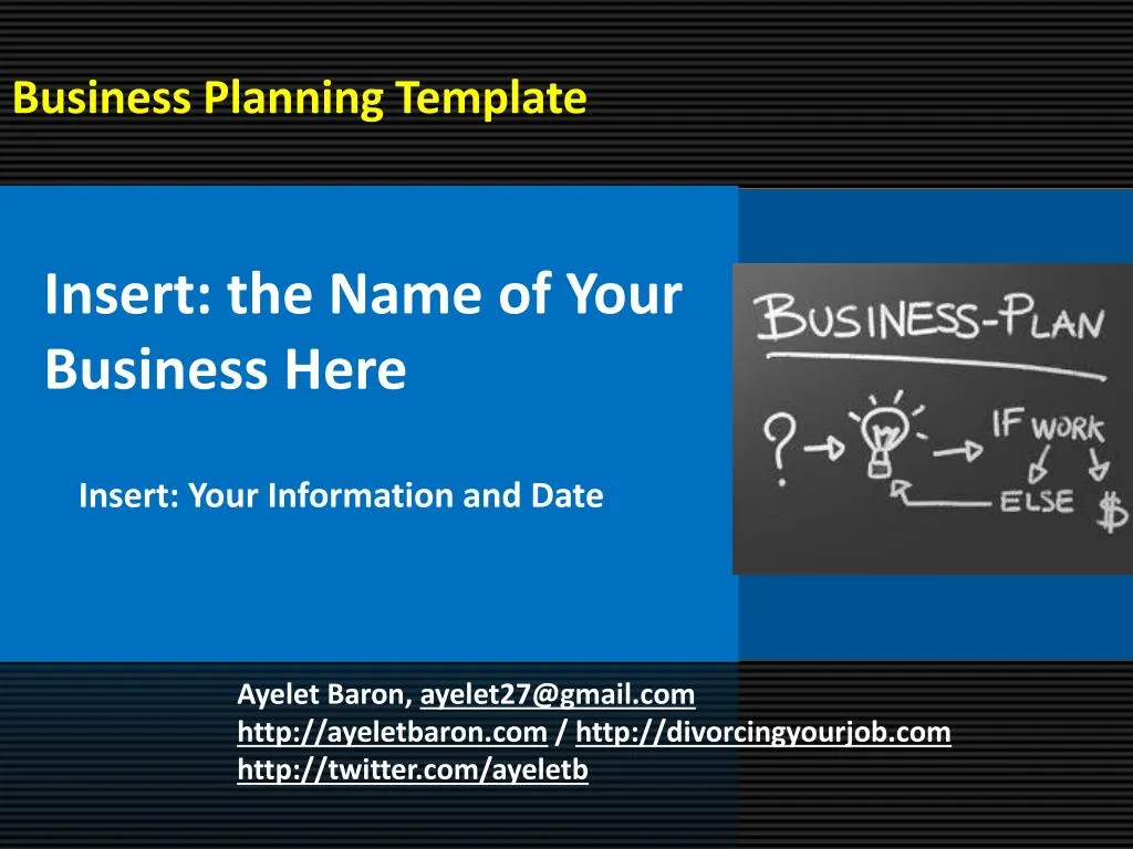business planning template