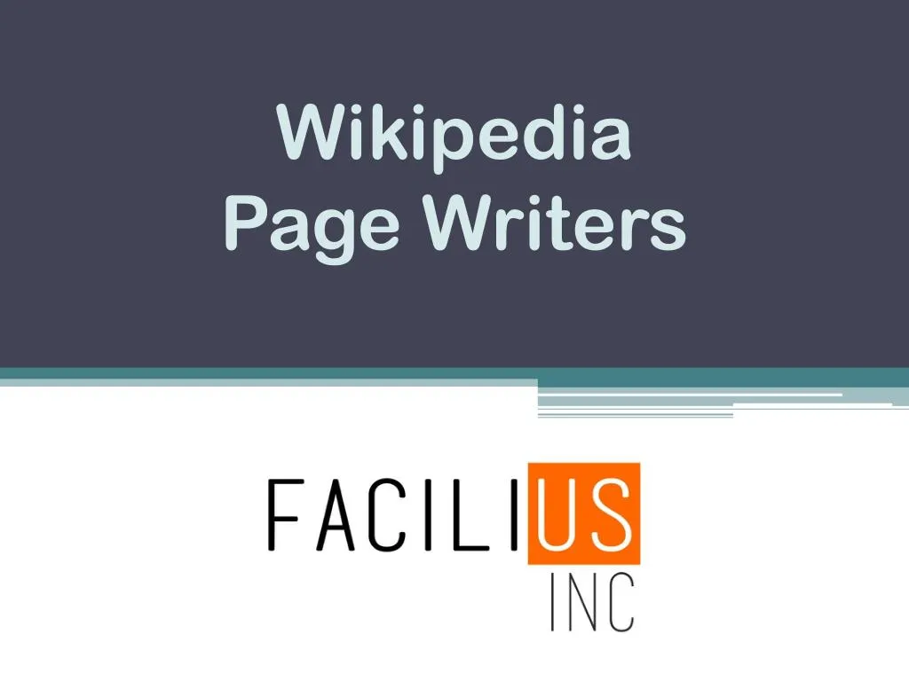 wikipedia page writers