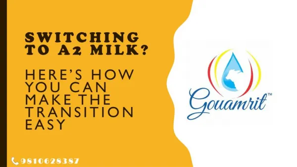 Switching to A2 Milk | Here's How you can make Transition Easy