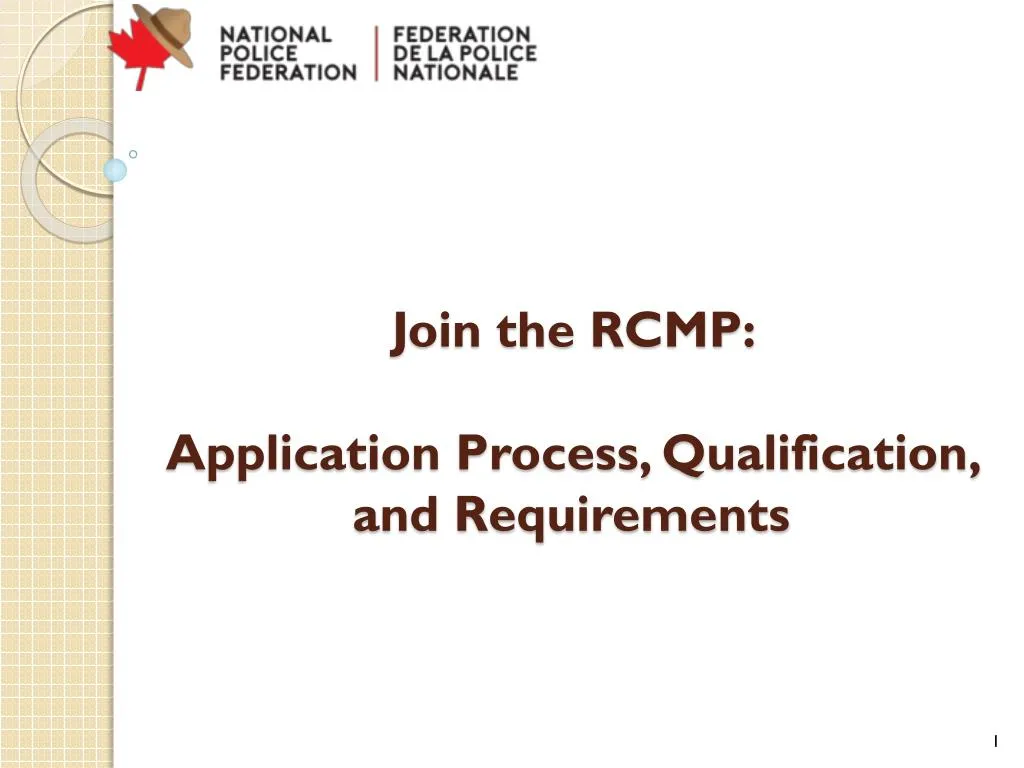 join the rcmp application process qualification and requirements
