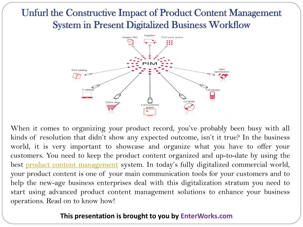 unfurl the constructive impact of product content