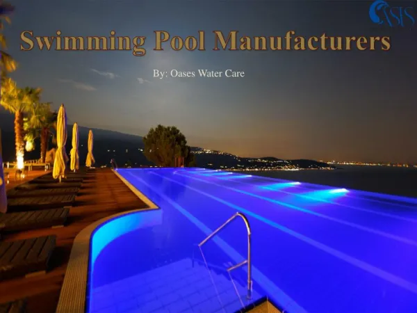Swimming Pool Manufacturers