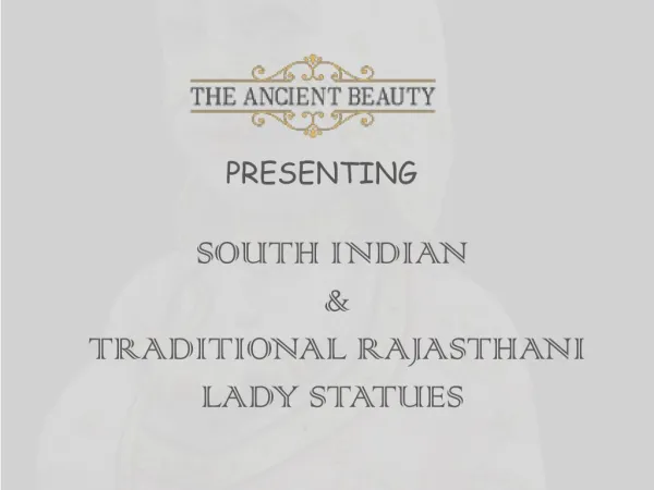 Grab Statue of Traditional Rajasthani Lady - The Ancient Beauty
